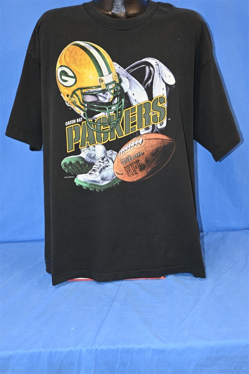 90s Green Bay Packers NFL Football Team Helmet Pro Player T