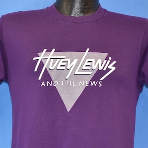 80s Huey Lewis and the News 1984 Sports Tour Rock Concert t-shirt Small