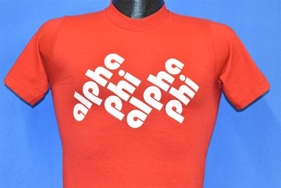 70s Alpha Phi Sorority Greek Life Soft t-shirt Ext