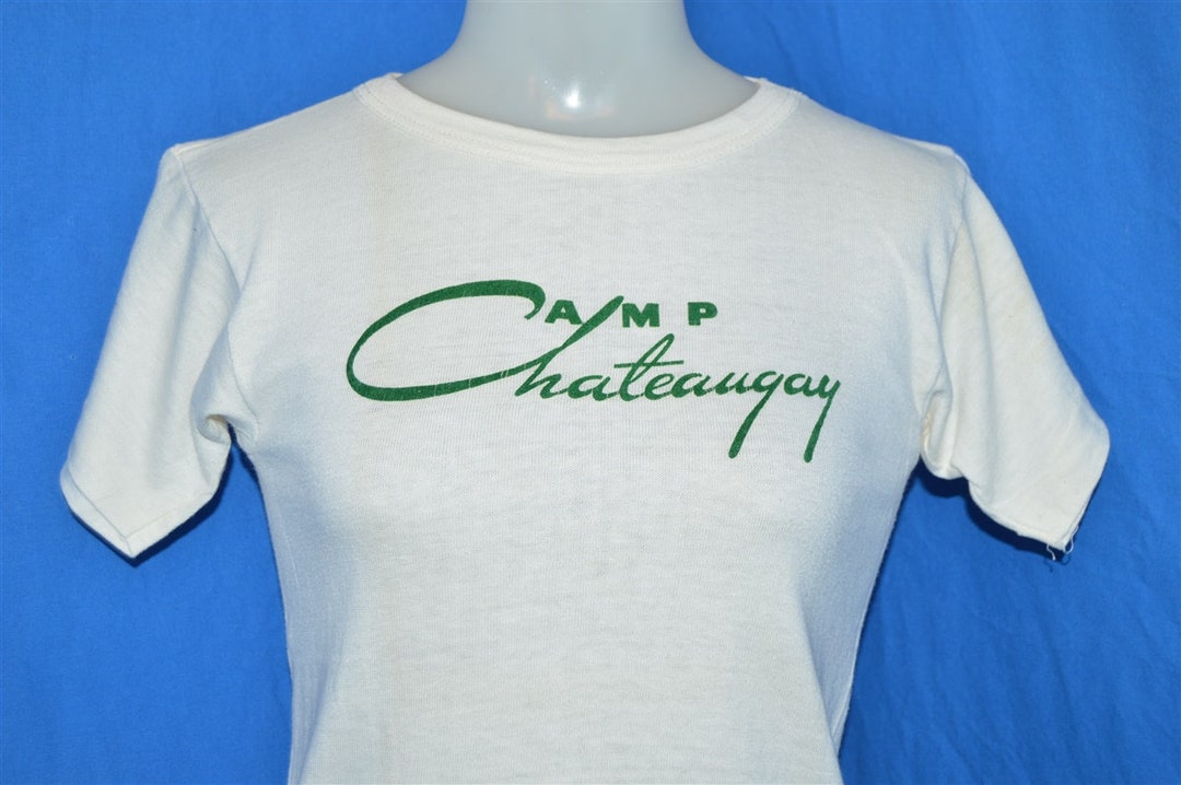 50s Camp Chateaugay Champion Running Man Tshirt Youth Large Etsy