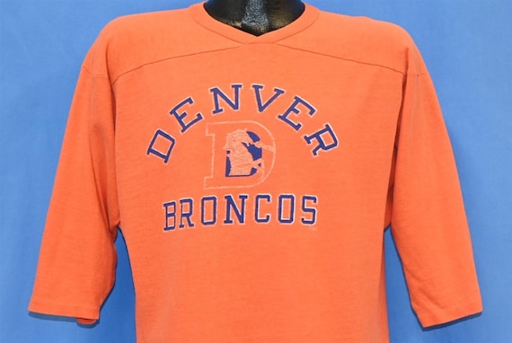 80s Denver Broncos Football NFL Champion V-Neck t… - image 1