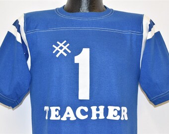 80s Number 1 Teacher Hodges Jersey Vintage t-shirt Medium Vintage Tee