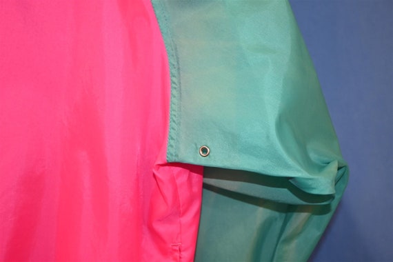 90s Ocean Pacific OP Pink Neon Colorblock Drawstr… - image 4