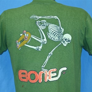 【当店一番人気】 Lizard PERALTA POWELL 1980s Vintage Bones Size T-SHIRT Black スケートボード