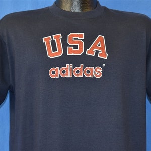 80s Adidas USA t-shirt Large