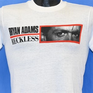 80s Bryan Adams Reckless Rock Album Summer of 69 Run to You Heaven t-shirt Small