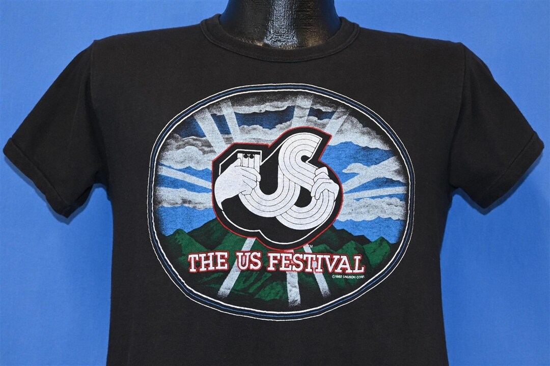 USフェスティバル'82 レア バンドTシャツ ヴィンテージ80sオリジナル 80s Us Festival 1982 Rock Concert Tour San Bernardino California