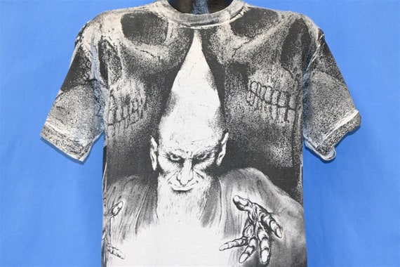 90s Wizard Sorcerer Magic Crystal Ball All Over Print AOP T-shirt 