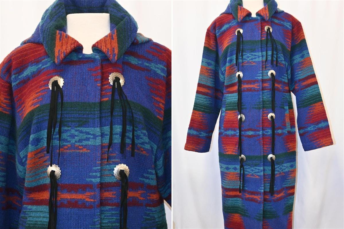 Woolrich Aztec Long Coat - Etsy