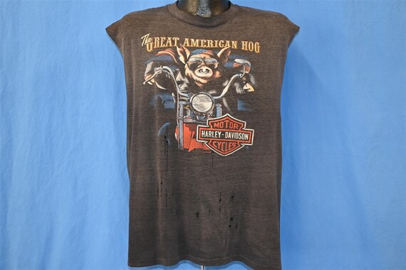 80s 3D Emblem Harley Davidson American Hog on A Hog 80s 3D Emblem Harley Davidson American Hog on A Hog