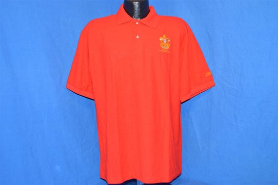 90s Boy Scouts Class B Uniform Polo Shirt Large - image 2