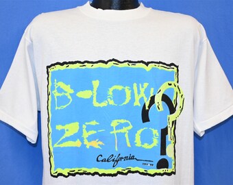 ★RONRON★ I RR BEAR CRACK OVER FIT T SHIRT WHITE RED BLUE 80s B-low Ze-ro? California Neon Surf Skate Ski T-shirt