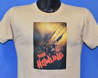 80s The Howling Horror Movie Promo Poster 1981 Spooky Film t-shirt Small