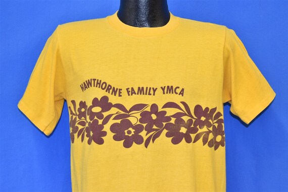 70s Hawthorne Family YMCA Yellow Hibiscus Flowers