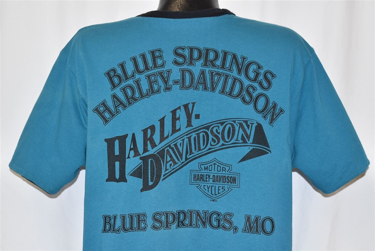 Harley-Davidson® Men's Blue Blazes Long Sleeve Racing Jersey