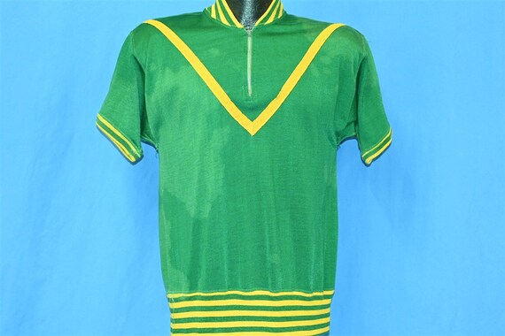 40s Mitchell & Ness Kelly Green Yellow Nylon Quar… - image 2