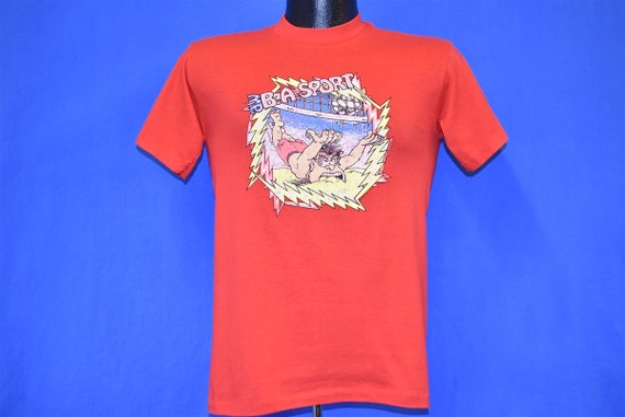 80s Volleyball Dive Funny Cartoon t-shirt Small - image 2