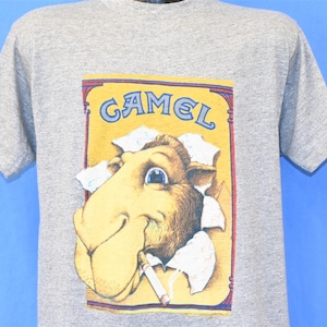 80s Joe Camel Cigarettes Cigarette Brand Rayon Tri Blend t-shirt Medium