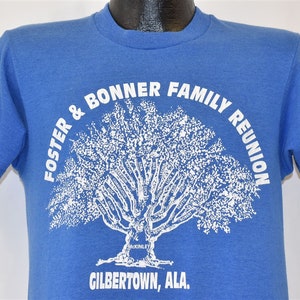 80s Foster Bonner Family Reunion Tree Gilbertown Alabama t-shirt Medium