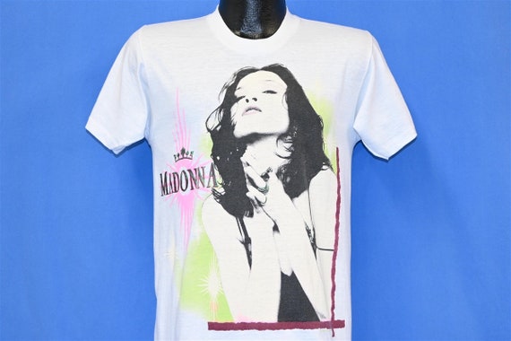 80s Madonna Like a Prayer Double-sided Pop Music T-shirt 80s Madonna Like a Prayer Double-sided Pop Music T-shirt