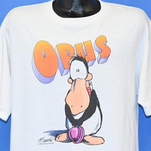 90s Opus Penguin Bloom County Comic Strip Berkeley Breathed t-shirt Extra Large