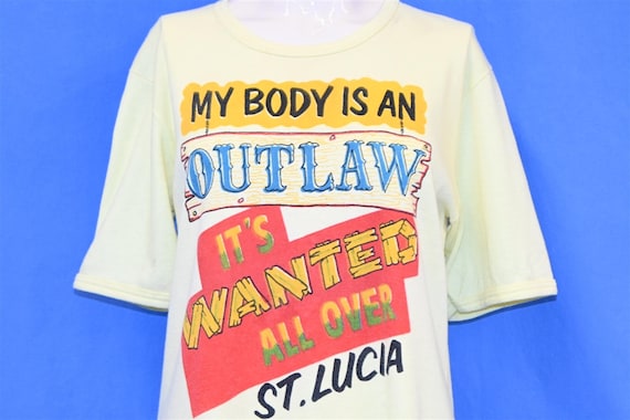 70s St Lucia My Body Is An Outlaw Wanted All Over… - image 1