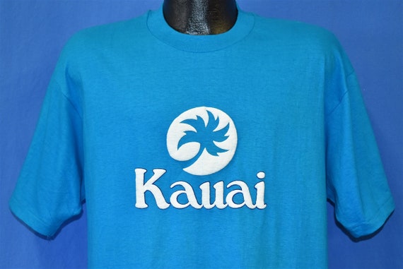 80s Kauai Hawaii NWT Puffy Paint t-shirt Large - image 1