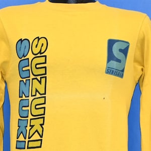 80s Suzuki Motorcycles Sinisalo Motorsport Yellow t-shirt Small