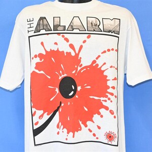 90s The Alarm No Frontiers Tour 1990 Post Punk Change Album t-shirt Large