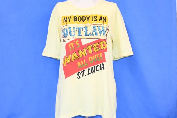 70s St Lucia My Body Is An Outlaw Wanted All Over… - image 2