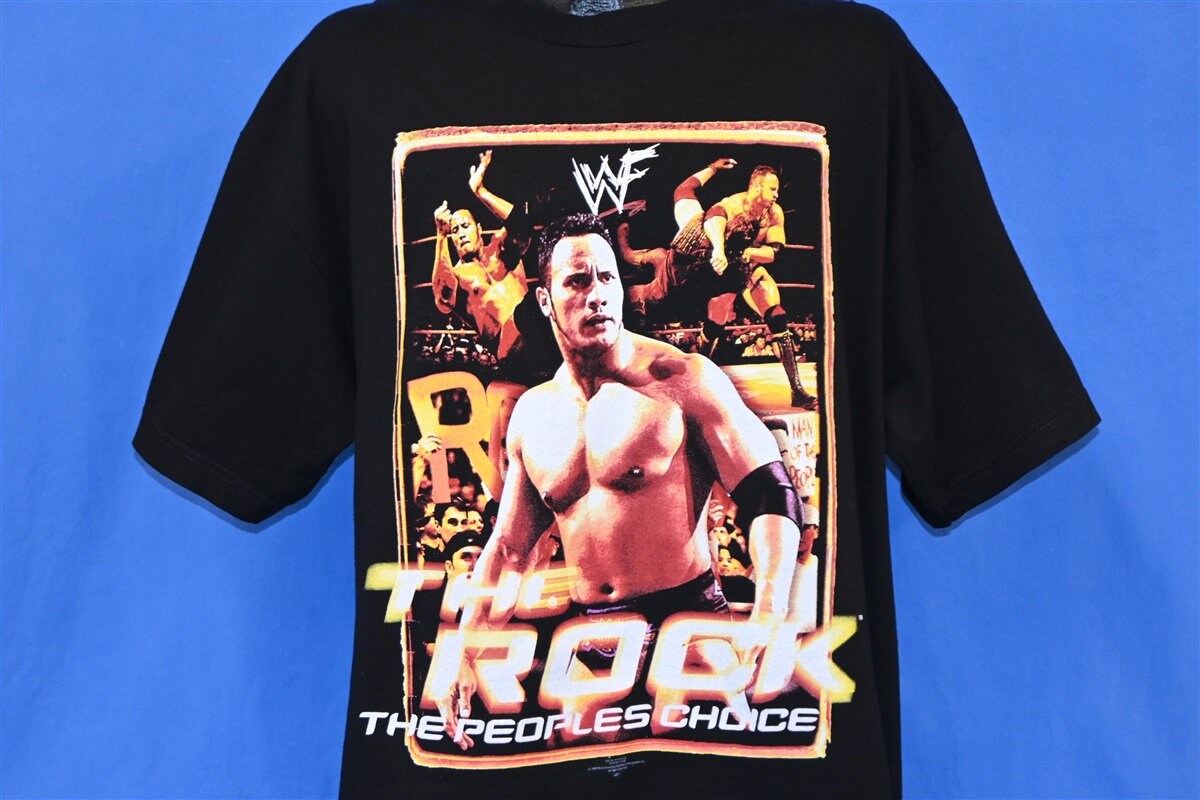 VTG WWF 1990s The Rock ベースボールシャツ サイズXL｜メンズ