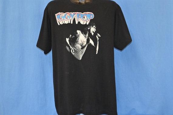 80s Iggy Pop Raw Power the Stooges Punk Rock Double Sided T-shirt