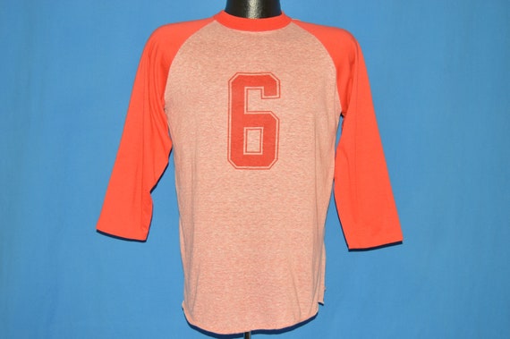 80 s #6 chinée Baseball Jersey t-shirt Medium Medium Medium 772b50 80 s #6 chinée Baseball Jersey t-shirt Medium Medium Medium 772b50