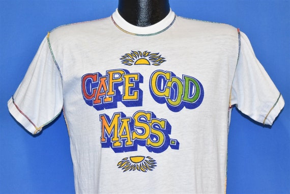80s Cape Cod Massachusetts Rainbow t-shirt Medium - image 1