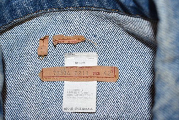 90s Levis Type 3 Trucker 70506 Denim Side Pocket … - image 6