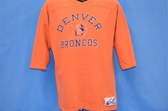 80s Denver Broncos Football NFL Champion V-Neck t… - image 2