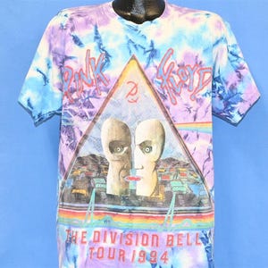 Pink Floyd 1994 the Division Bell Tour Tie Dye Vintage T