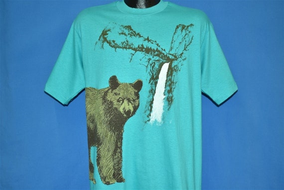 80s Yosemite Falls National Park Grizzly Bear t-s… - image 1