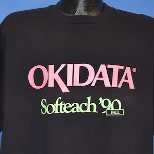 90s Okidata Softeach Fall &#39;90 Printer Technology t-shirt Extra Large