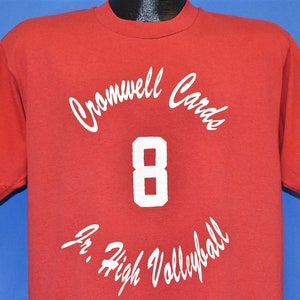 Camiseta de voleibol de la escuela secundaria Cromwell Cardinals de los años 90, número 8 de Minnesota, talla grande