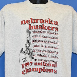 90s Nebraska Cornhuskers College Football 1997 National Champions t-shirt Extra Large