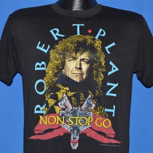 80s Robert Plant Non Stop Go World Tour t-shirt Medium