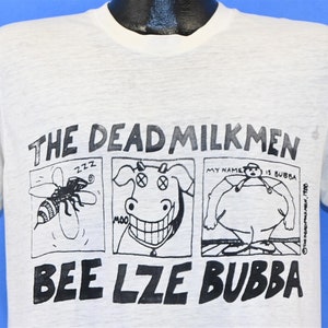 80s Dead Milkmen Beelzebubba Punk Rock Girl Distressed t-shirt Medium