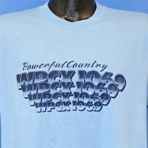 80s WPCX 106.9 Classic Country Radio New York State t-shirt Large