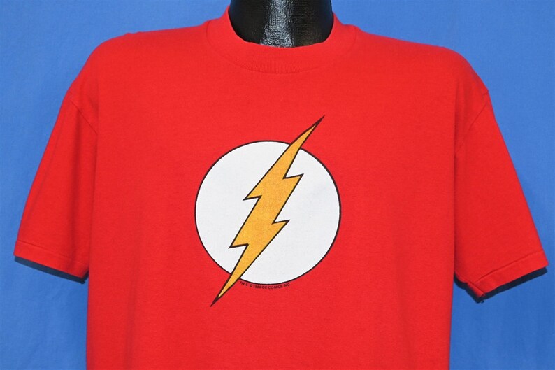 90s The Flash Superhero DC Comics Justice League Comic Book t-shirt Extra Large 画像 1