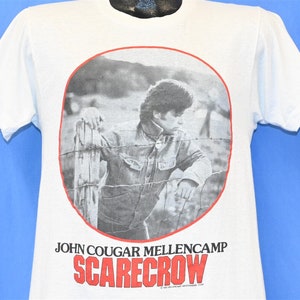 80s John Cougar Mellencamp Scarecrow Tour 1985-1986 Rock Concert t-shirt Medium