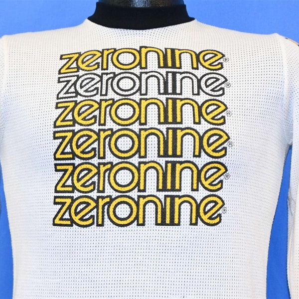 80s Zeronine MBX Biking Thermal Padded Cycling Jersey t-shirt Small