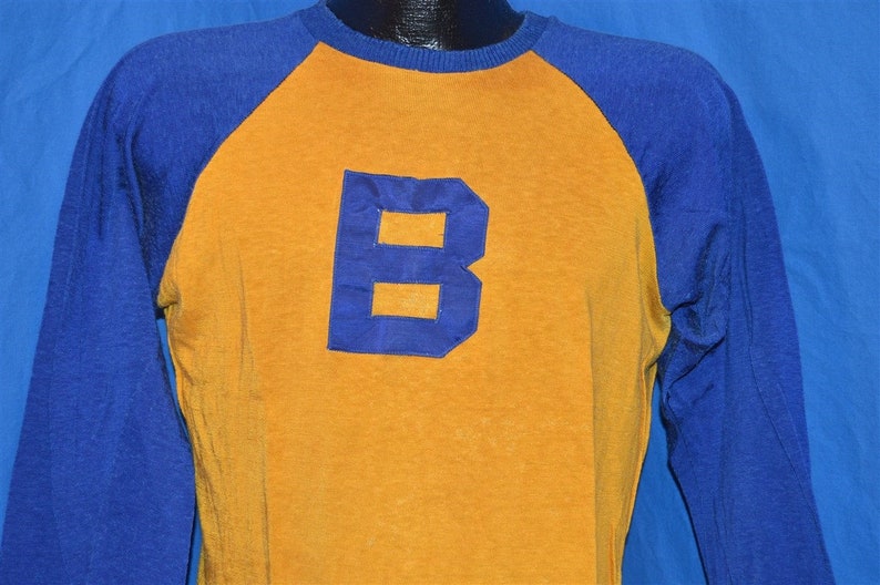 blue and yellow baseball jersey