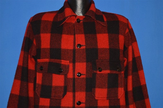 40s Chippewa Buffalo Plaid Wool Hunting Jacket Med
