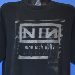 90s Nine Inch Nails 1996 Tour Self Destruct Nights of Nothing Downward Spiral Rock Concert t-shirt Extra Large